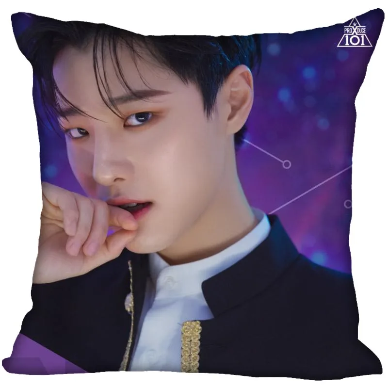 10 KPOP X1 печатная квадратная наволочка модное декоративное двустороннее атласное с узором Наволочка на заказ ваш подарок изображения - Цвет: 10