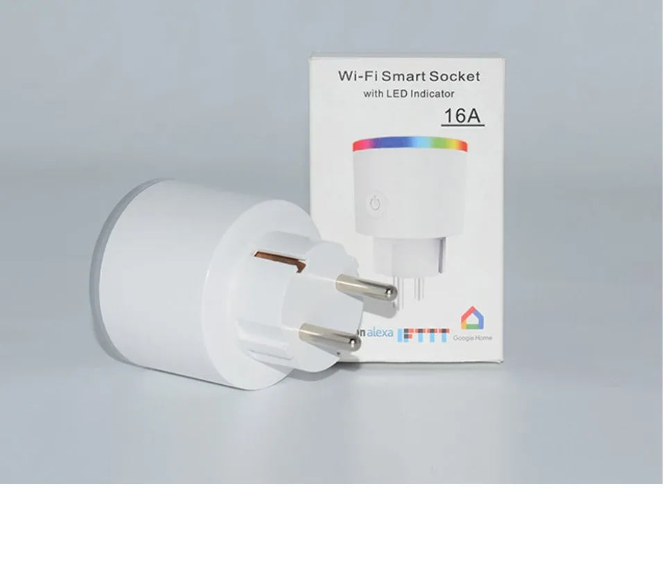 AVATTO 16A ЕС RGB wifi умная вилка с монитором питания, wifi Беспроводная умная розетка с Google Home Alexa Голосовое управление