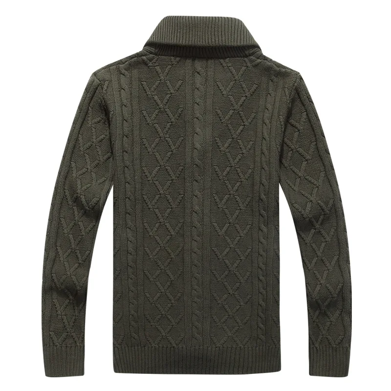 

New Men Thick Fashion Business Casual Sweater Cardigan Brand Slim Fit Knitwear Outwear Warm Winter zipper Sweater