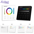 Беспроводной Wi-Fi сенсорный панельный диммер 2,4 ГГцRGBWRGB + CCT светодиодный умный пульт дистанционного управления светильникMIBOXER B1 B2 B3 B4 B0 4 зоны 8 зон