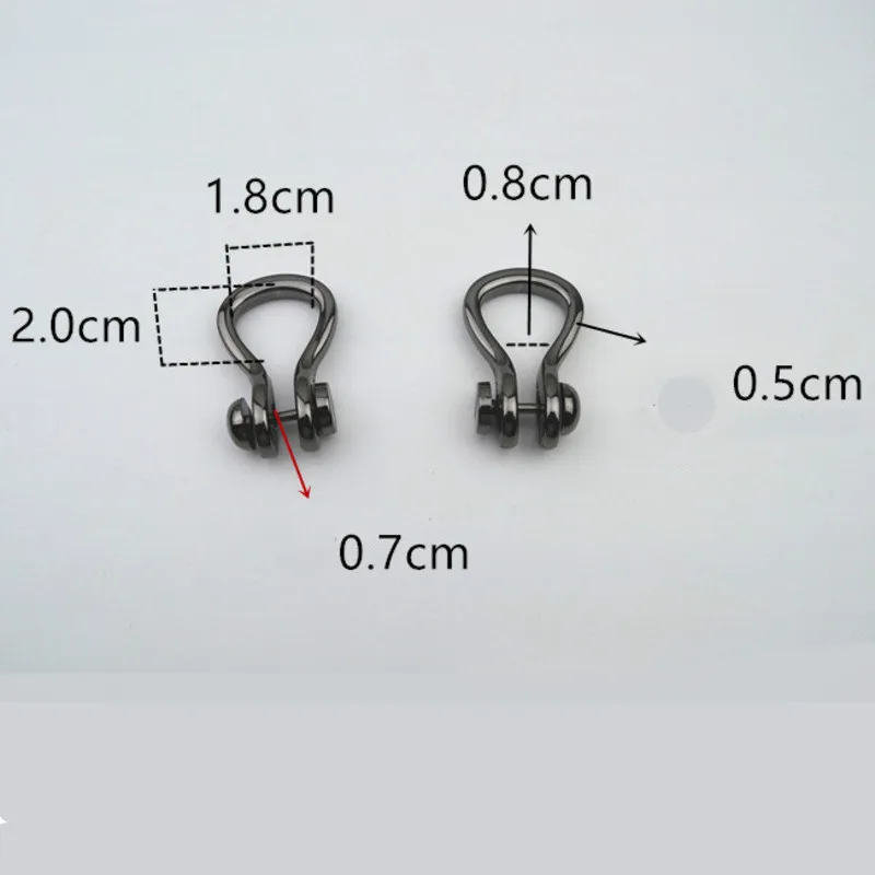 3pcs Metal Bag Side Anchor Gusset Hanger Clamps Edge Link Hardware with D Rings for Purse Strap | Багаж и сумки