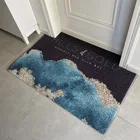 Домашний Придверный коврик в европейском стиле, кухонный коврик для ванной, коврик для гостиной из ПВХ с шелковой петлей, коврик для входной двери, под заказ