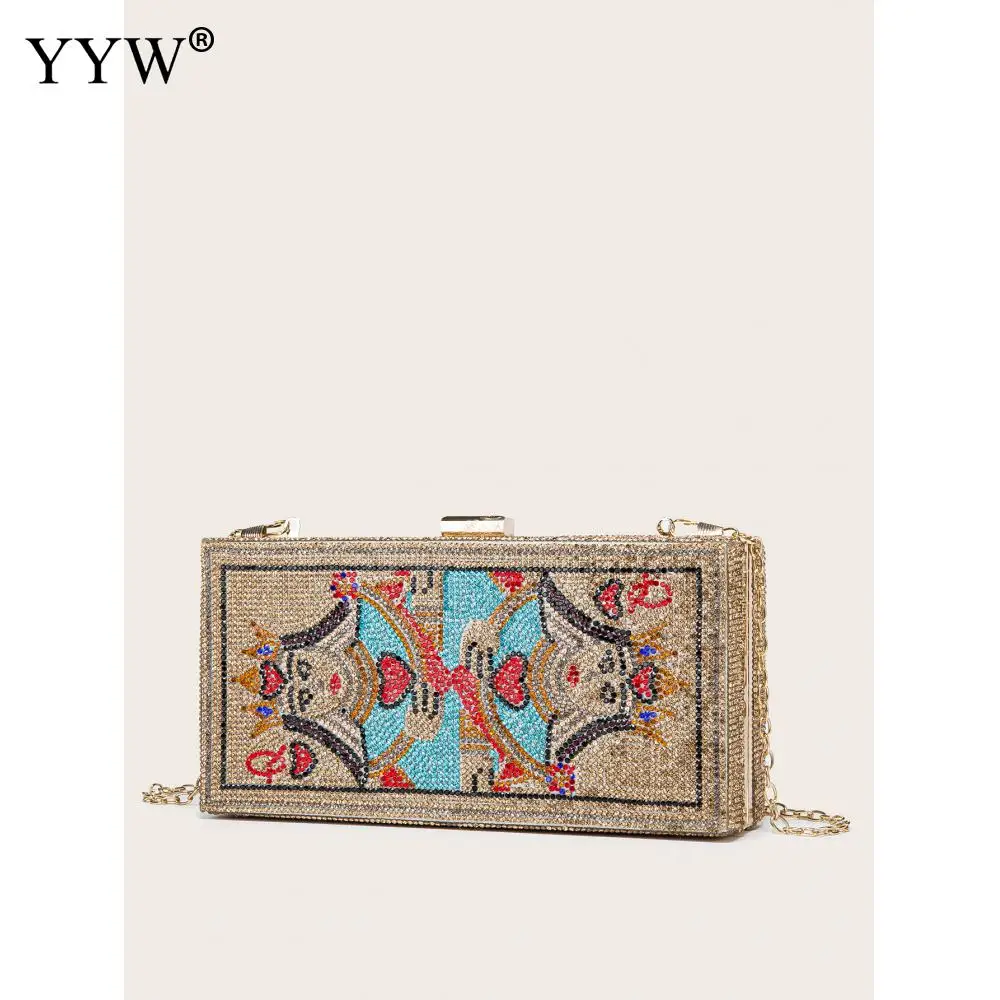 

New Crystal Money Bags Dollar Design Luxury Diamond Evening Bags Party Purse Clutch Bags Wedding Dinner Purses And Handbags