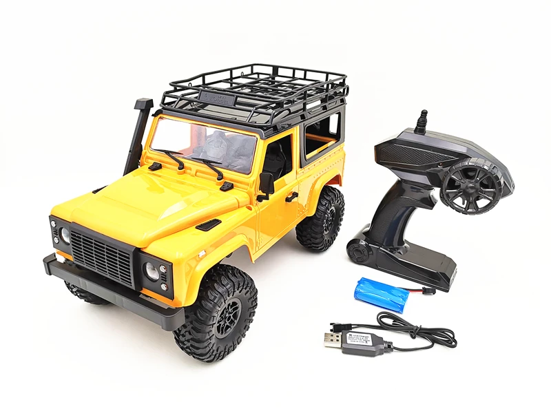 MN-90 Yellow MN 90 модель D90 1:12 Радиоуправляемый гусеничный автомобиль 4WD 2,4G беспроводной пульт дистанционного управления для вождения грузовика Defender звукосниматель радиоуправляемая светодиодная машина игрушки - Цвет: MN-90 Yellow