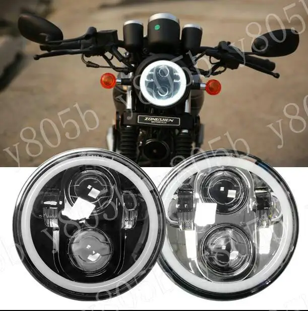 Светодиодная фара 6 5 дюйма с креплением для Yamaha VStar 400 650 1100 1300 Virago Xv 250 535 750 Road Star Custom