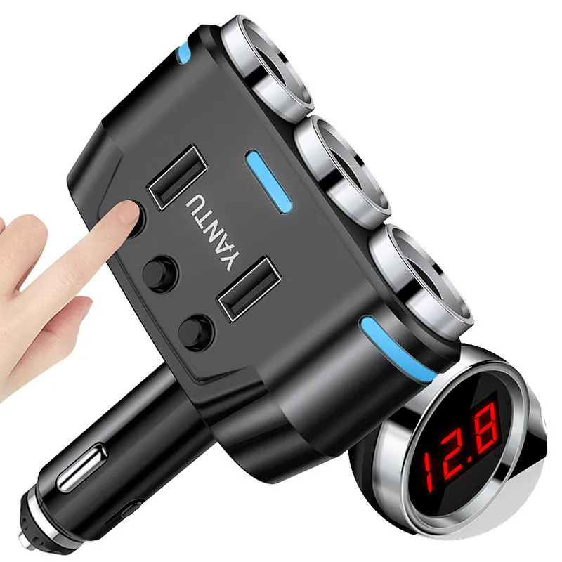 12 В 24 розетка для автомобильного прикуривателя разветвитель светодиодный