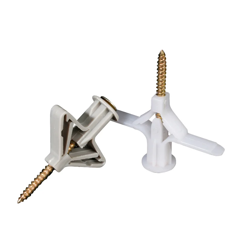 20 шт. самолет Тип расширения гипсокартон Якорный комплект с Винты Самосверлящие