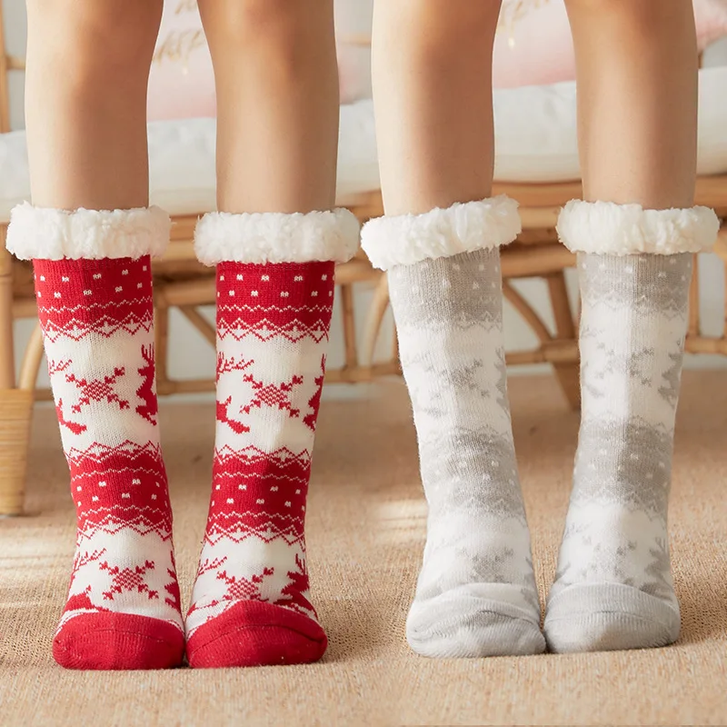 Новые теплые сапоги женские шерстяные домашние носки для мам теплая кровать на