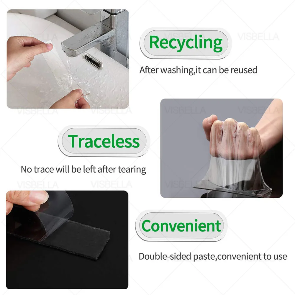 VISBELLA многоразовая двусторонняя клейкая лента водонепроницаемый силикон без
