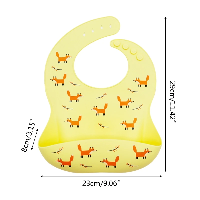 

Baby Food Grade Silicone BPA Free Waterproof Bibs Newborn Toddler Feeding Tableware Infants Drooling Burp Aprons