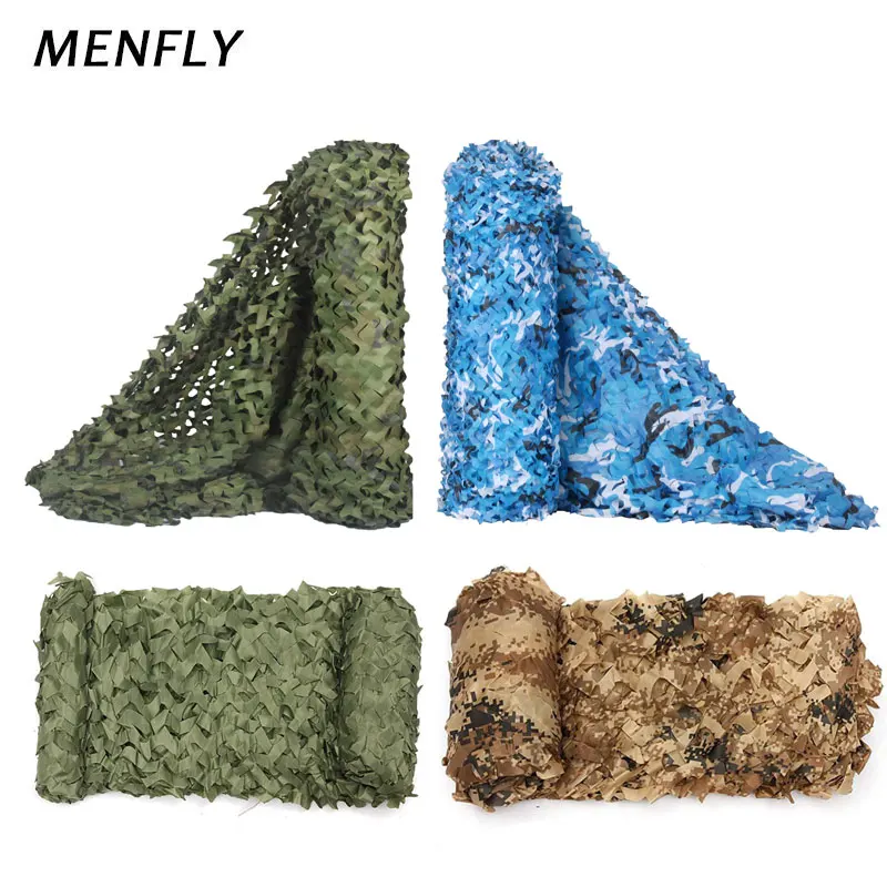

MENFLY 1.5x10M Simple SUN-SHELTER Sandy Beach Shading Net Lawn Tent Camouflage Car Parking Awning Netting Balcony Window Screen