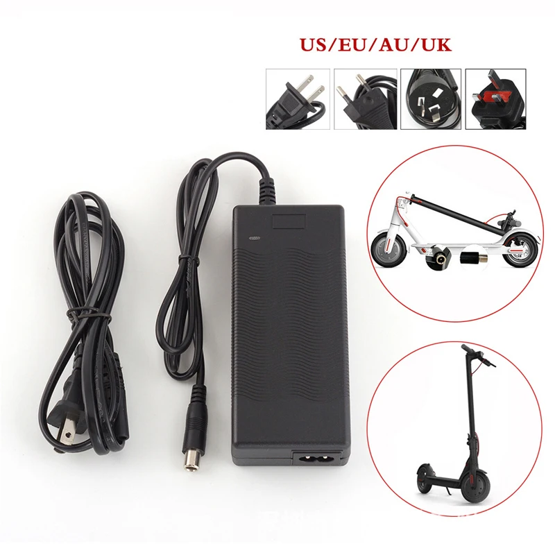 

2021 New 1Pc 42V 2A Electric Skateboard Adapter Vibration Damping Scooter Charger For M365 Electric Scooter Bicycle Accessories