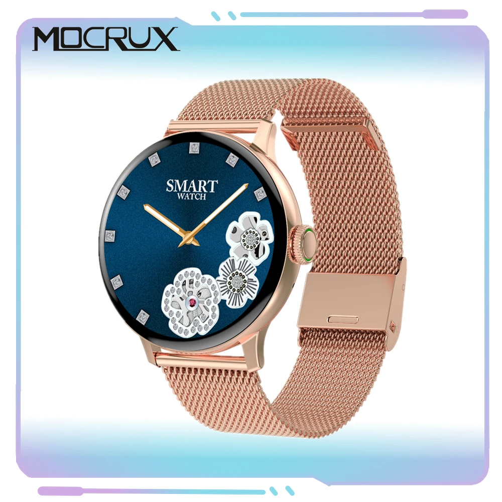 

KS2 Smart Watch Men Women BT Phone Call Knob Custom Dail Password Protection Heart Rate Fitness Tracker Smartwatch