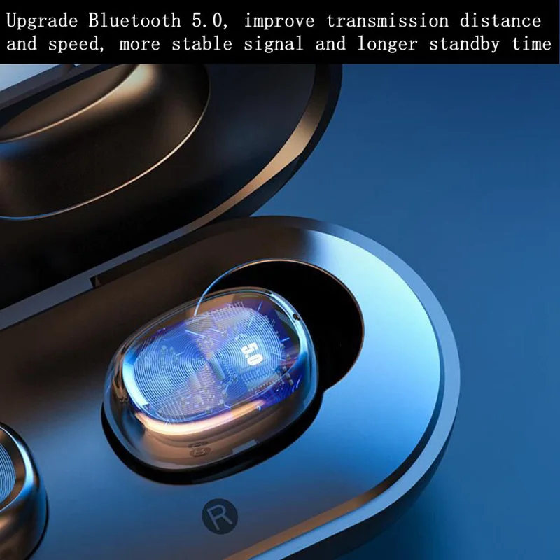 Smart Touch Wireless Binaural Bluetooth Headset 5.0 Sports Second Generation Bluetooth Headset Iphon Android Computer Universal