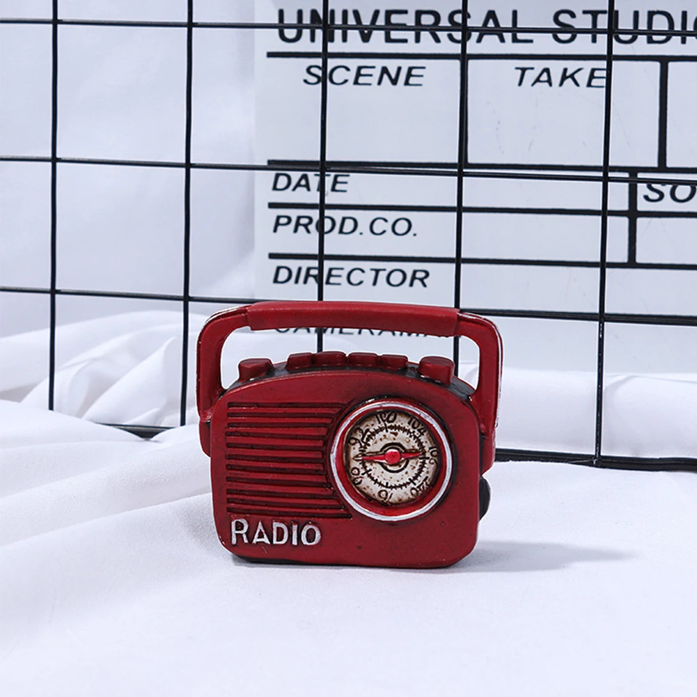 Винтаж мини Изделия из смолы фонограф Камера пианино радиомодель ностальгия