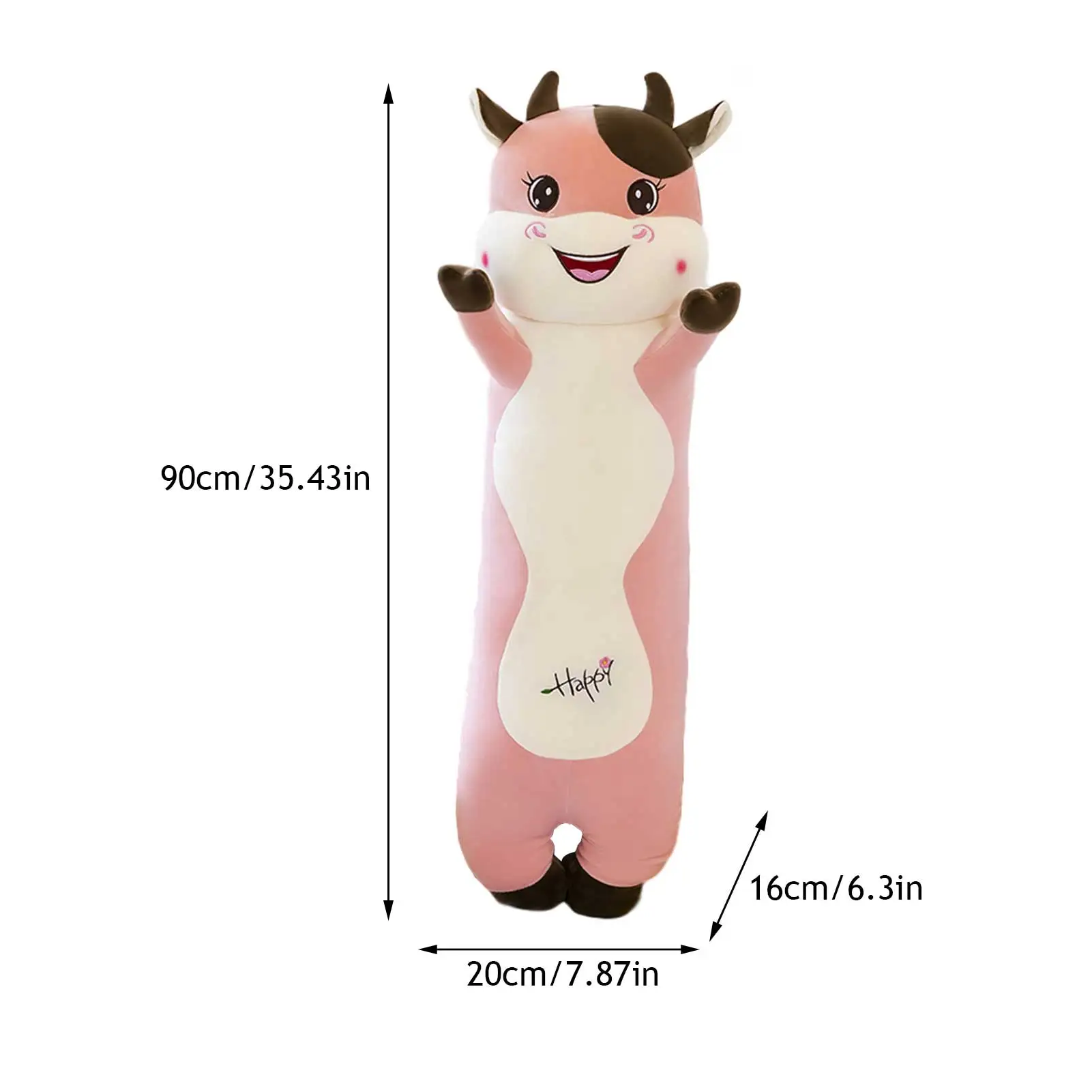 

Comfortable Soft Cow Pillow Cow Stuffed Animals Plush Toys Sleeping Doll Best Gifts For Kids Girls