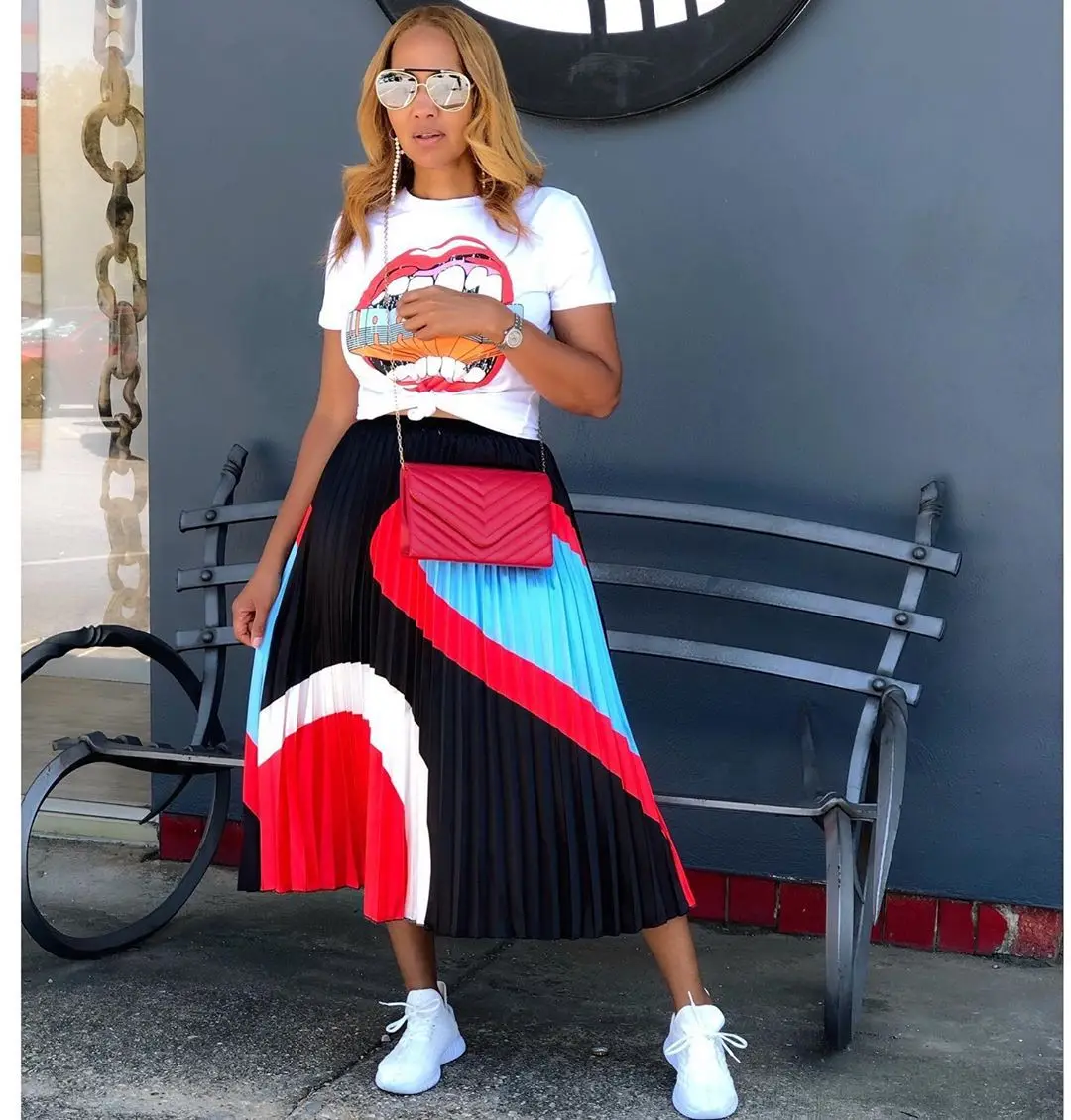 Женские комплекты из 2 предметов новинка 2020 женская футболка с принтом и