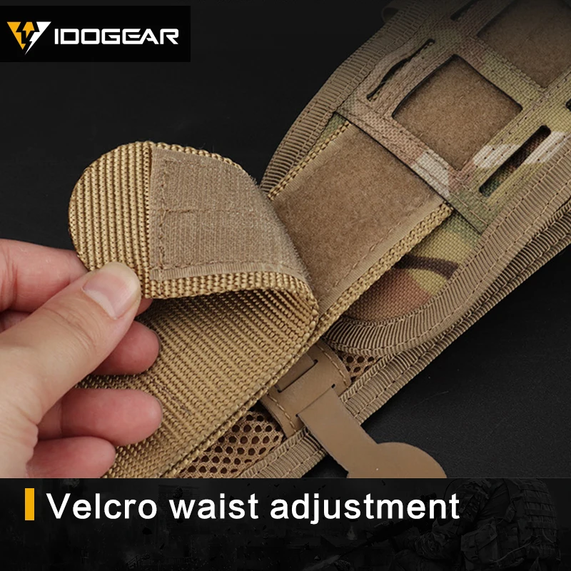 Тактический ремень IDO GEAR MOLLE с быстросъемной лазерной резкой мягкий внутренний и