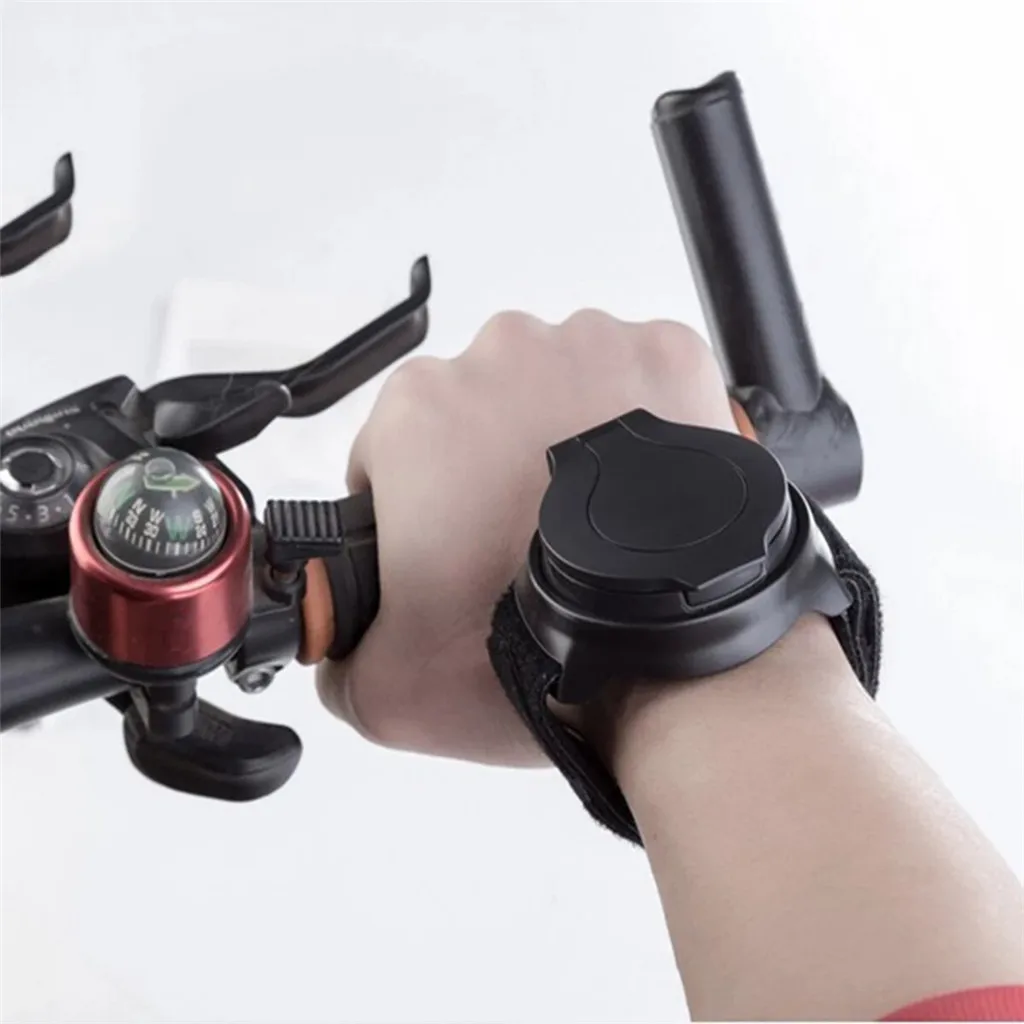 Черное зеркало заднего вида для велосипеда вращающийся на 360 градусов