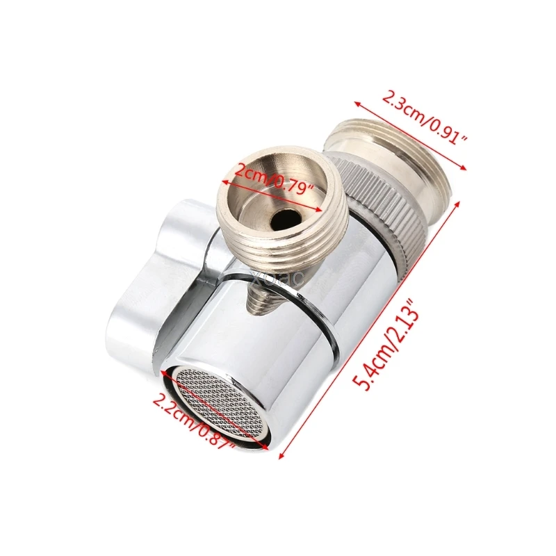 

Bathroom Kitchen Brass Sink Valve Diverter Faucet Splitter to Hose Adapter M22 X M24 M03 dropship