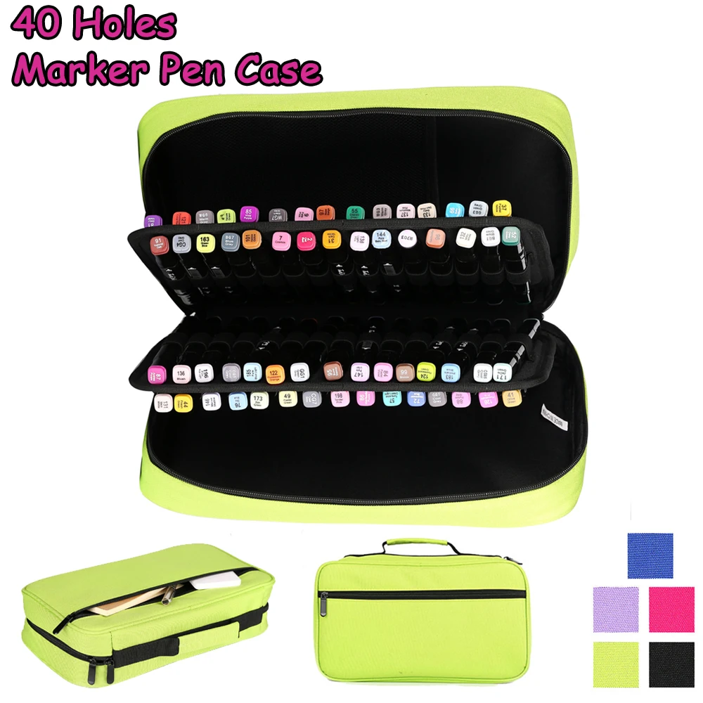 40 отверстия художественный маркер сумка для хранения раза маркеры чехол