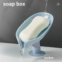 punch free sucker soap holder case drain soap box sponge storage bathroom organizer gadgets