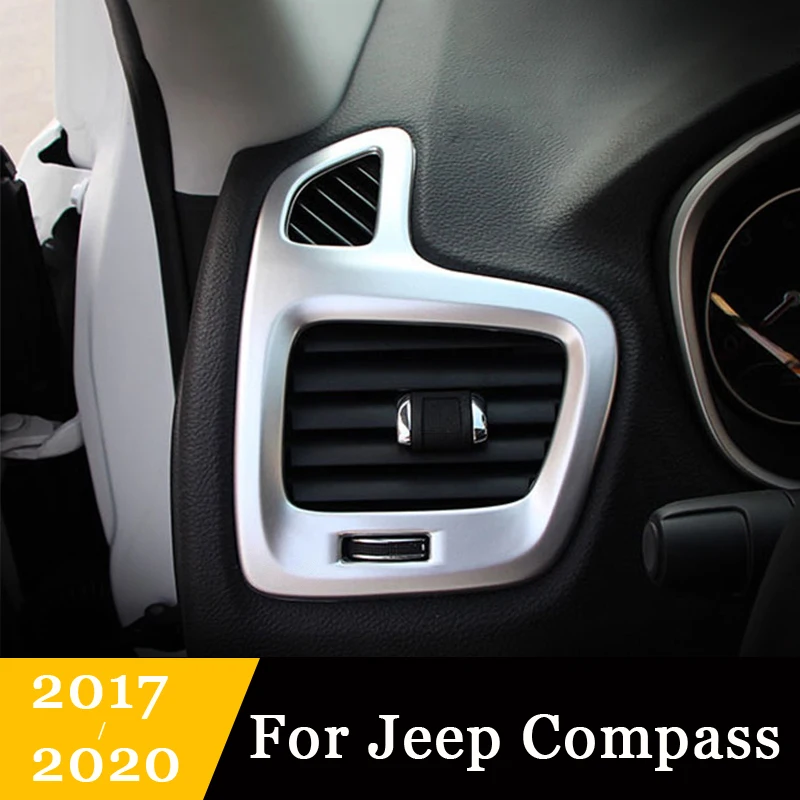 Для Jeep Compass 2017 2018 2019 2020 ABS Внутренняя Крышка вентиляционного отверстия автомобиля