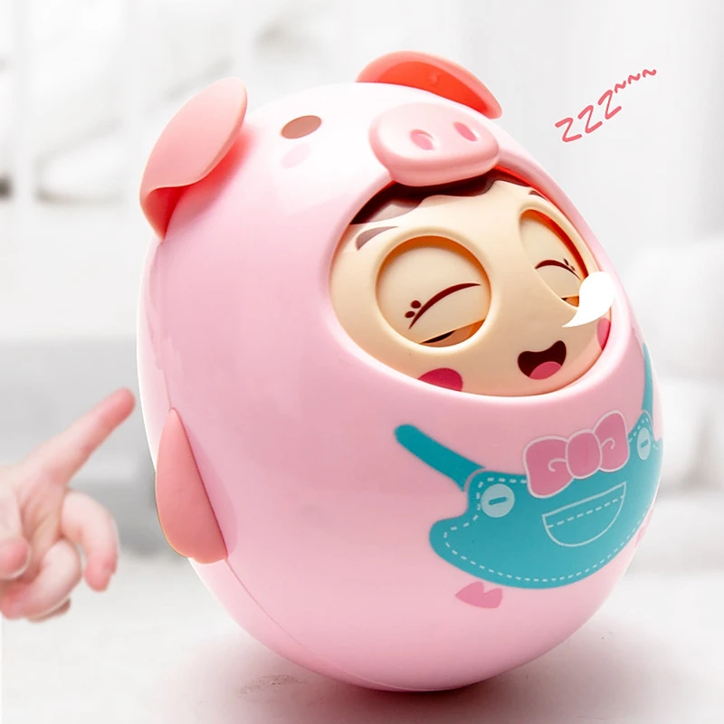 

Baby Toys 6 to 12 Months Developmental Piggy Tumbler Wobbler Toys for Kids Boys Girls Infants Toddlers Optimal Gifts