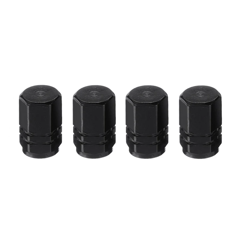 

Mayitr 4pcs Black Aluminum Car Tire Wheel Rims Stem Air Valve Caps Tyre Cover For Motorcycle Auto Scooter