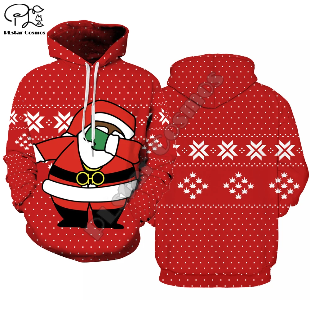 Новейшая Рождественская Толстовка мужская забавная аниме Рождественский