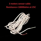 Датчик температуры 3 метра, водонепроницаемый зонд из нержавеющей стали, датчик температуры