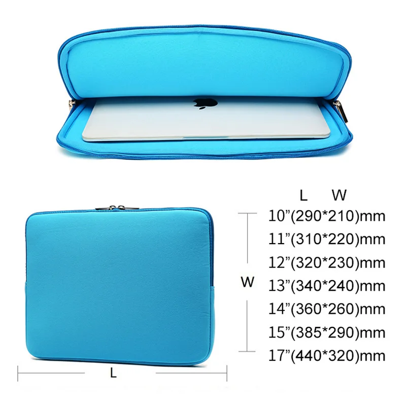Мягкий неопреновый чехол для ноутбука сумка IPAD Macbook Air Pro Retina 13 7 17 дюймов и