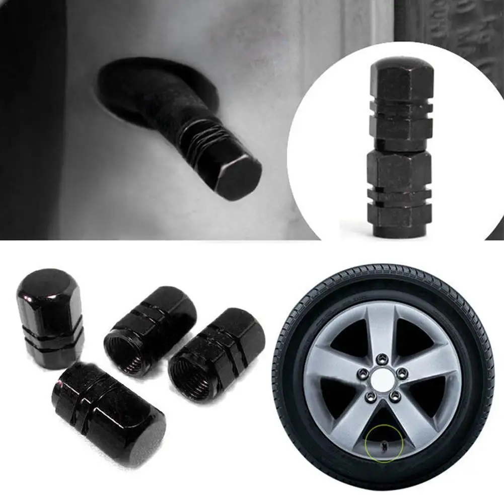 

Car Tire Valve Stem caps 4pcs Bolt-in Aluminum Theftproof valve caps Car Wheel Tires Valves Tyre Stem Air Caps car Accessories