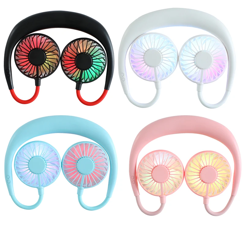 Мини-вентилятор для шеи USB портативный вентилятор шейный платок с перезаряжаемой