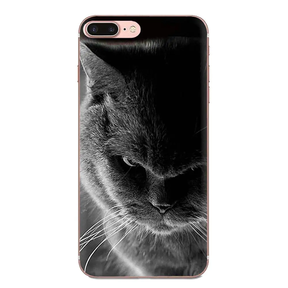 For Huawei Honor 4C 5A 5C 5X 6 6A 6X 7 7A 7C 7X 8 8C 8S 9 10 10i 20 20i Lite Pro Unique Cat Black Cute | Мобильные телефоны и