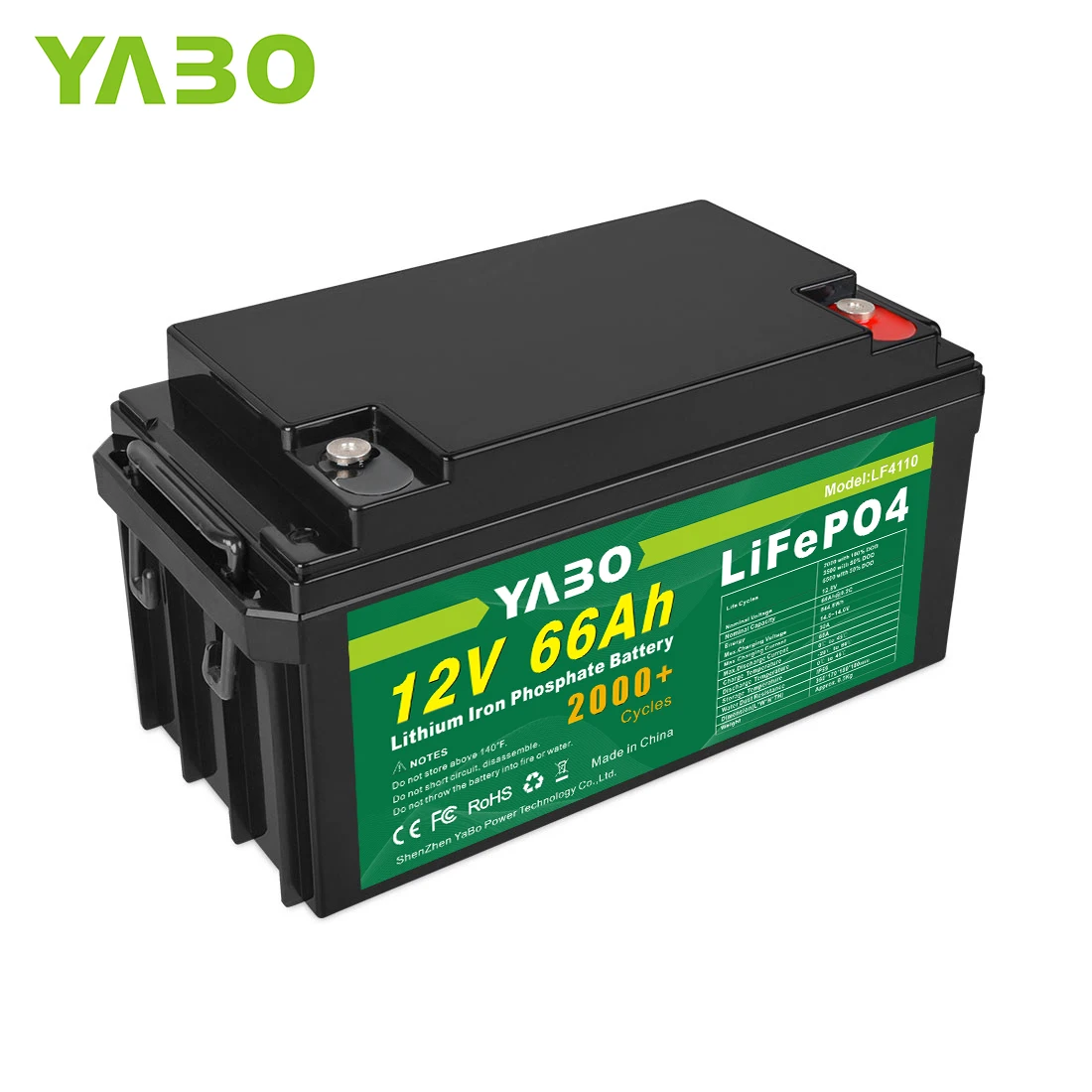 

12V 66Ah LifePO4 Rechargeable Waterproof Case Storage Lithium Solar Battery Solar Storage For Solar Street Light