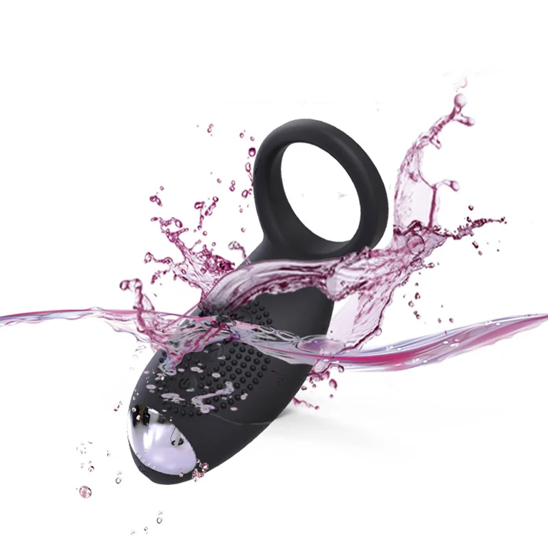 Время задержки вибрирующие эротические кольцо с силиконовый массажер кисть