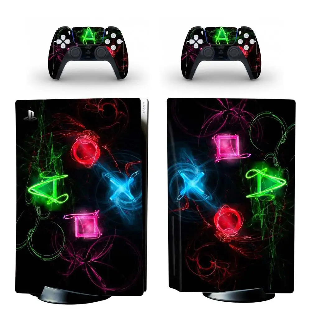 Новая наклейка для консоли PlayStation 5 Standard Disc Edition Виниловая контроллера и PS5 |
