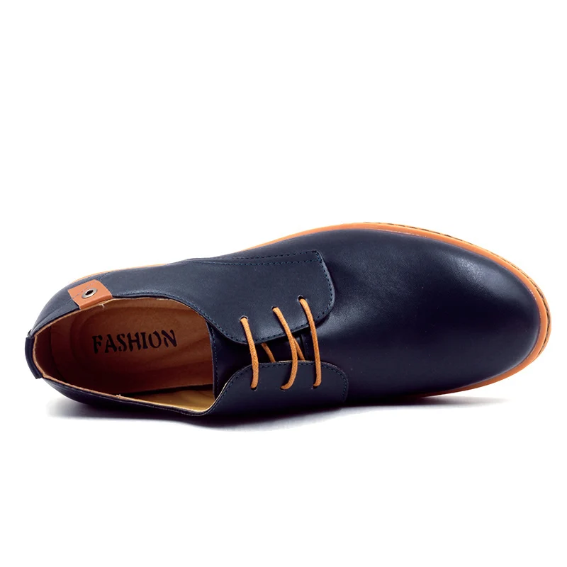 COSIDRAM размера плюс 47 48 мужская повседневная обувь PU кожаная весна осень Мужская