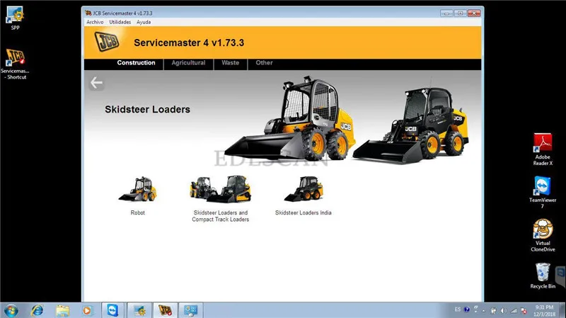 EDLSCAN сервис 4 CF19 ноутбук для JCB электронный сервисный Инструмент JCB сельскохозяйственная строительная машина диагностический сканер