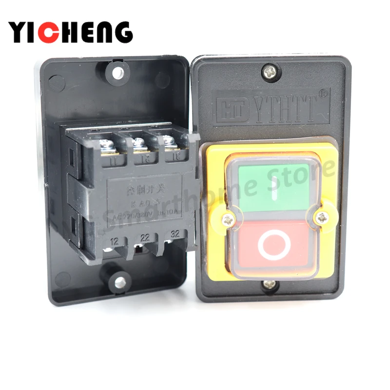 

KAO-5H/5M waterproof control switch KA0-5M/H 220/380V10A bench drill button KAO-10KH