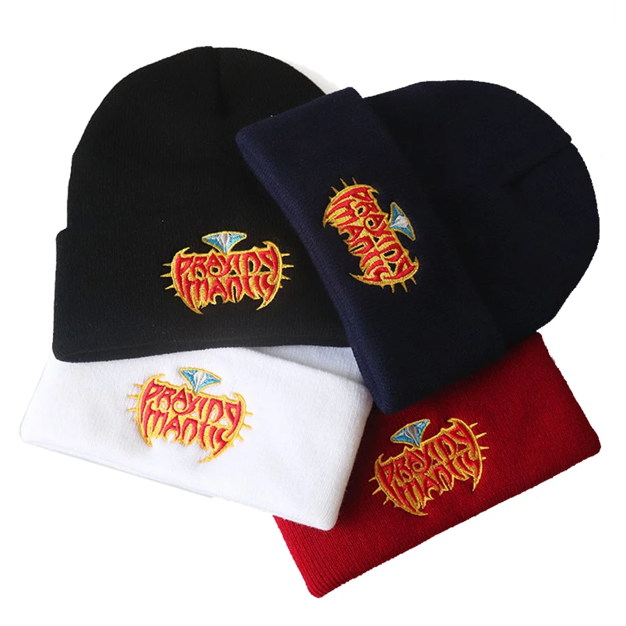 

Шапка-бини зимняя унисекс с вышивкой, для мужчин и женщин