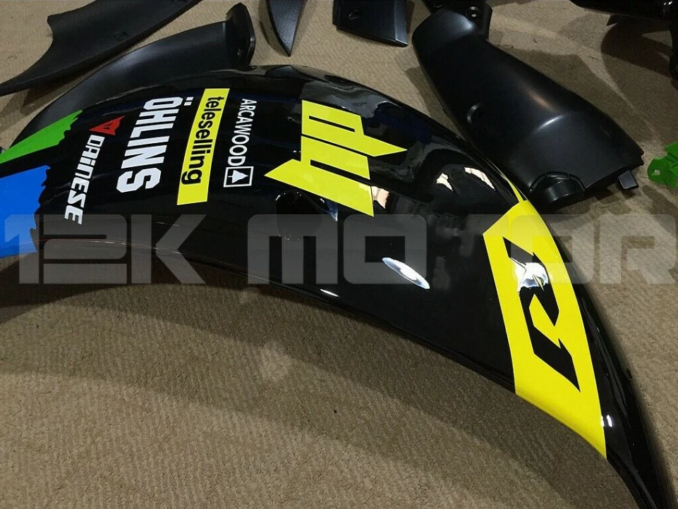 

High quality Injection mold New ABS Full Fairing kits fit for Yamaha YZF R1 2009 2010 2011 Bodywork set Free custom Rainbow