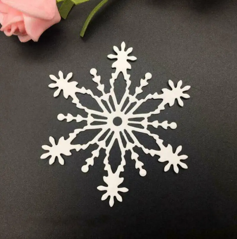 DIY cutting die Metal Cutting Die Winter Snowflake Flower Scrapbook Paper Craft Handmade Card Punch Knife Cutter | Дом и сад