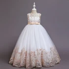 Длинное платье для девочек-подростков, на Возраст 4-12 лет