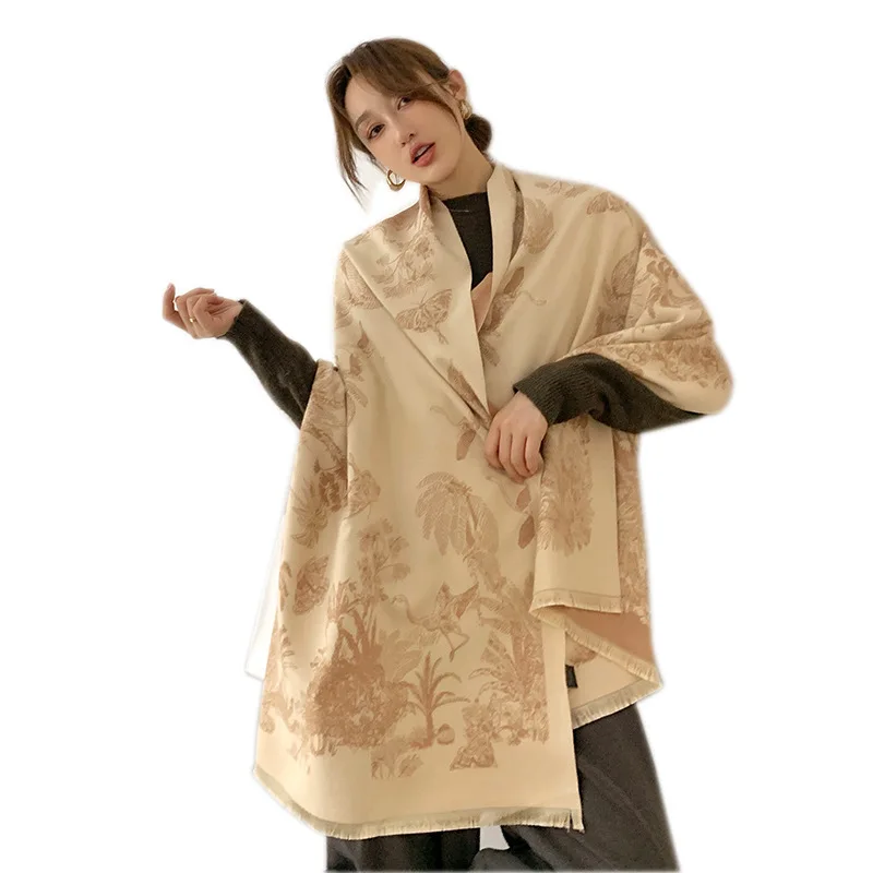 2020 Brand Women Cashmere Scarf Winter Pashmina Warm Shawls And Wraps Lady Print Thick Blanket Neck Scarves Bufanda Foulard |