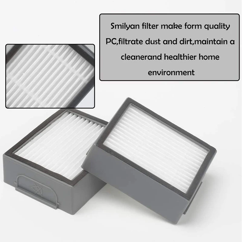 

16 Pack Replacement Parts for Roomba I&E Series I7 I7+ I8 I3 I6+/Plus E5 E6 Vacuum Cleaner,HEPA Filters Dust Bags