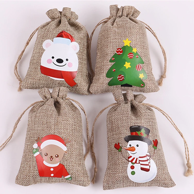 

1 шт., джутовые сумки для украшений