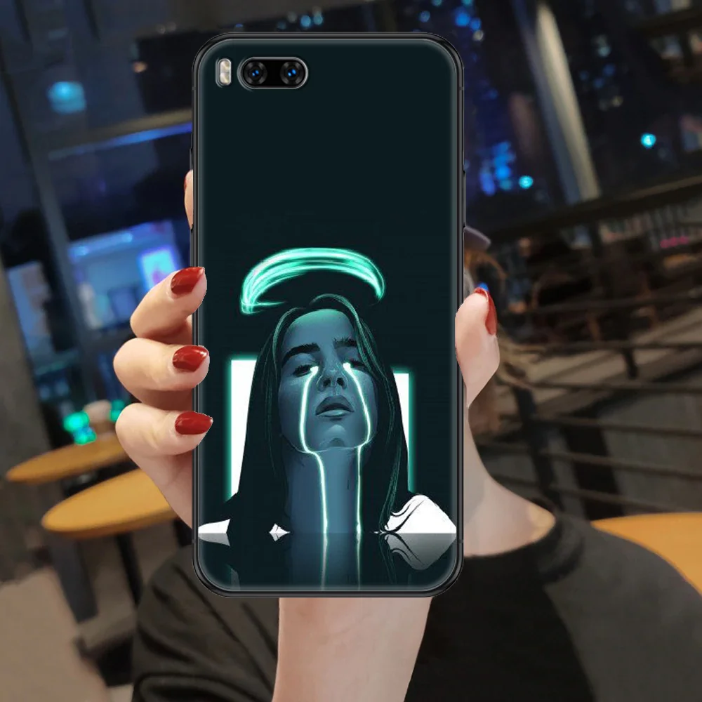 

therefore girl guy singer Eilishs Phone case For Xiaomi Mi Max Note 3 A2 A3 8 9 9T 10 Lite Pro Ultra black silicone bumper soft