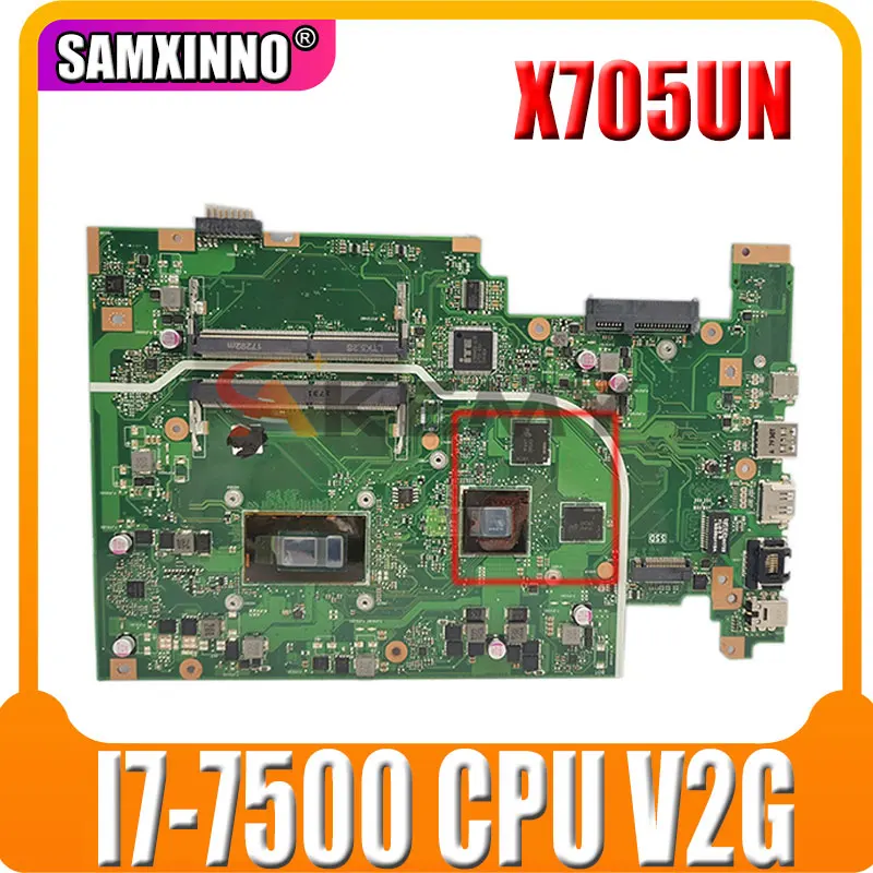 

Материнская плата для ноутбука Akemy X705UN Материнская плата ASUS X705UQ X705UN X705UB X705U 100% Test OK I7-7500 CPU V2G